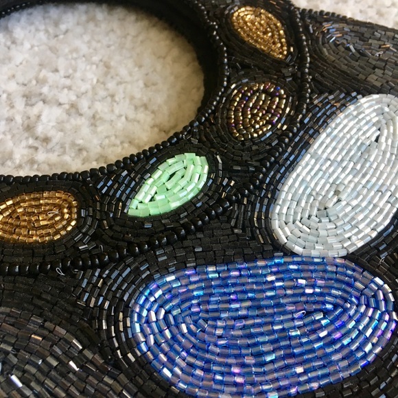 Hand beaded purse - Picture 2 of 4